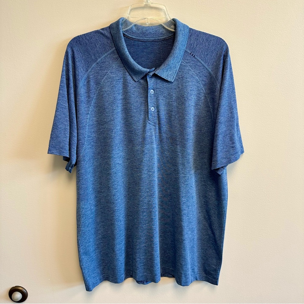 Men’s Lululemon Metal Vent Tech Polo Shirt - Blue XXL